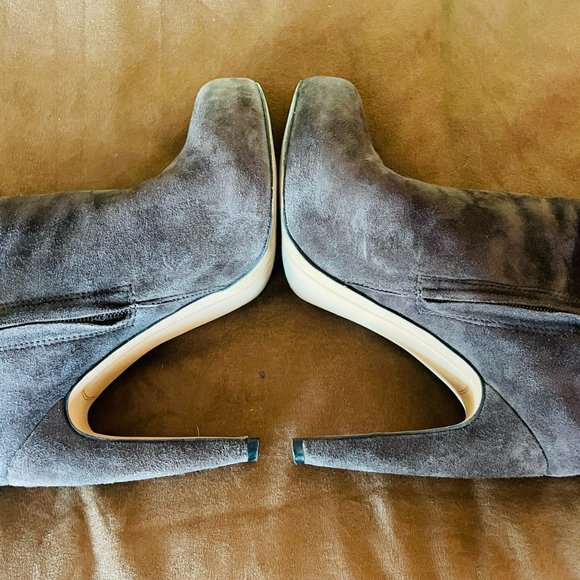 SAM EDELMAN KAYLA OVER THE KNEE BOOT SUEDE BROWN HEEL PLATFORM - Picture 4 of 5